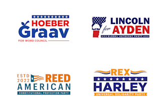 design minimalist political campaign logo within 8 hours