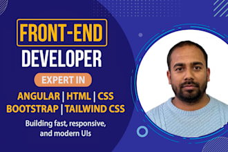 build projects with technology like angular HTML5 CSS bootstrap