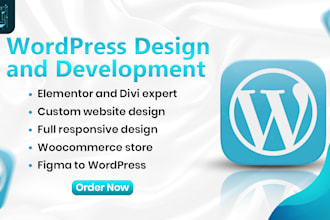 design, redesign, or fix your wordpress website with elementor pro, woocommerce