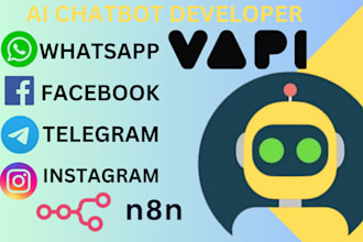 build custom chatbots for whatsapp instagram telegram facebook vapi manychat