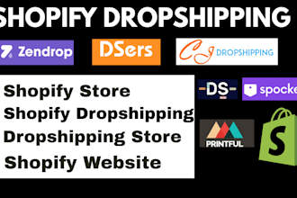 build shopify dropshipping store via zendrop autods dsers cjdropshipping spocket