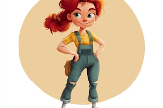 design unique cartoon character