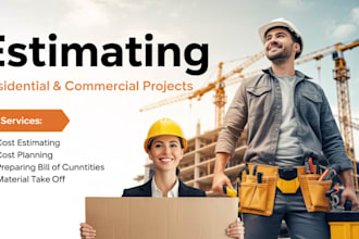do cost estimation, quantity estimation, mechanical take off and planswift