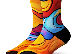 create beautiful socks design