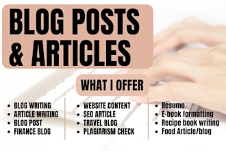 write SEO blog posts engaging articles finance blog for financial planning