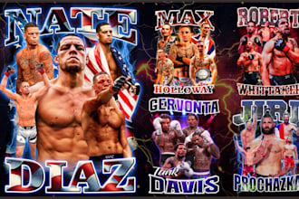 design retro bootleg ufc style t shirts for you