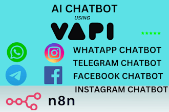 automate whatsapp instagram telegram facebook vapi manychat with custom chatbots