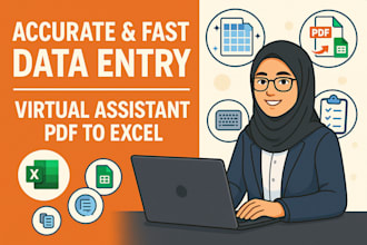 do data entry, data input, data extraction fast and perfect