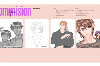 do illustration in manhwa style