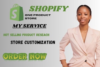 create one product shopify store product landing page shopify dropshipping store