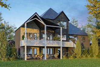 3d rendering, 3d design for house