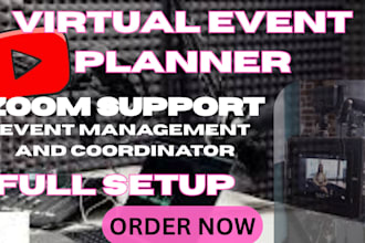 be your virtual event planning webinar zoom planner and assistant for business