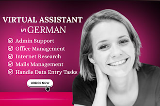 be your german virtual assistant for research and customer support