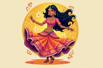 create amazing party club dance mascot logo with unlimited revisions