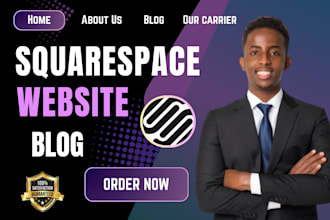 design a professional, SEO optimized squarespace blog