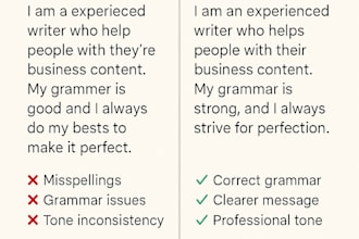 proofread or clean up as many words as you need