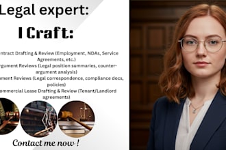 draft contract reviews argument reviews document reviews and commercial lease