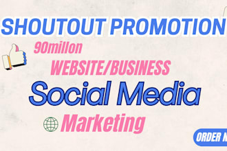 promote share link shoutout website to 90m USA UK tiktok pinterest x ig audience