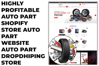 design auto part shopify store auto parts website auto part dropshipping website