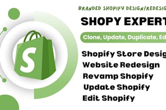 clone shopify store update duplicate edit redesign shopify dropshipping website