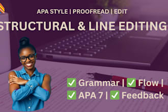 structural proofread document line editing editorial assessment apa style