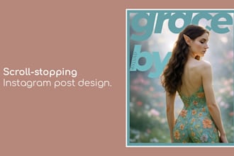 design instagram posts with clean editorial aesthetic