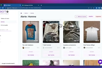 build discord vinted bot, telegram vinted bot, auto listing bot, alert bot
