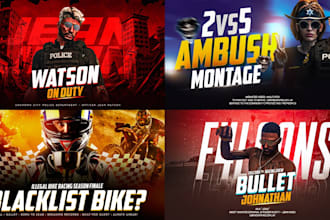 design unique youtube gaming thumbnails