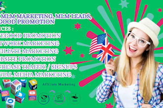 do USA email marketing solo ads campaign, affiliate link promotion MLM leads