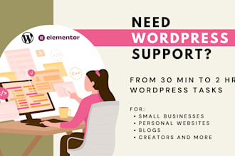help with your wordpress tasks hourly basis