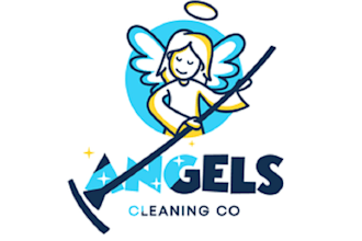design unique angels cleaning company logo