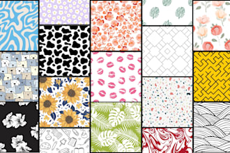 design unique seamless patterns for textile, fabric, and home decor