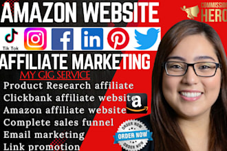 create amazon  clickbank digistore shopify affiliate website link promotion