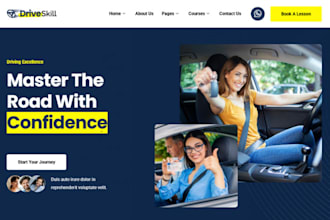 build squarespace driving school website driving instructor school website