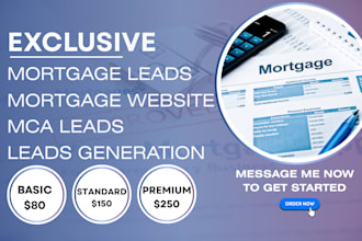 generate mortgage live transfer leads mortgage modification leads closed leads