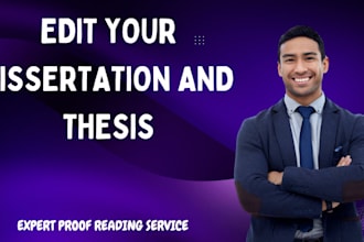 edit and proofread your thesis, proposal, essay and dissertation