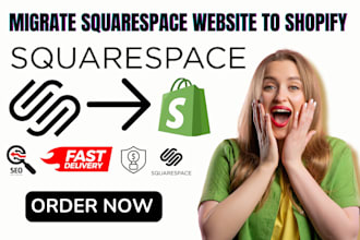 migrate clone transfer squarespace website to shopify store website migration