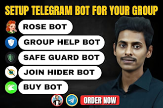 create group bot and setup a professional telegram bot for your group