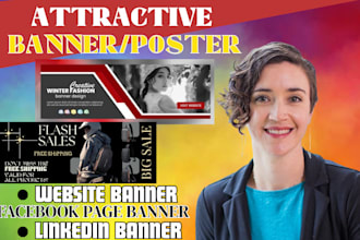 design website facebook page banner linkedin youtube real estate flyer design