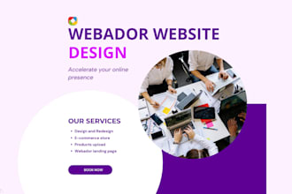 design webador website, hostinger website, ecommerce online store, wix website