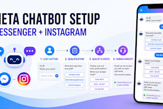 build a facebook messenger or instagram chatbot