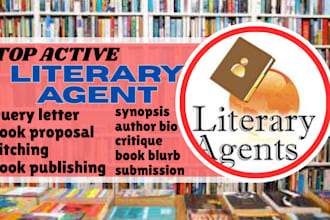 find active literary agent for your manuscript write query letter, book proposal