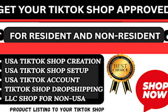 create USA tiktok shop USA tiktok account USA tiktok shop primary representative
