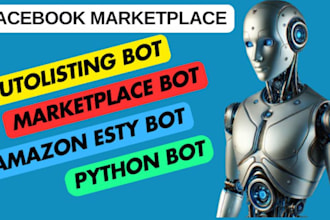 build amazon bot, etsy bot ,ebay bot, auto listing bot, shopify bot, vinted bot