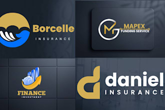 design financial, accounting, insurance, consulting, marketing logo