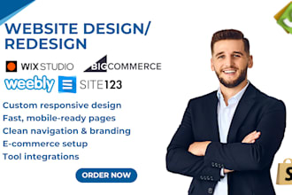 create wix bigcommerce weebly godaddy site123 ukit to design your website
