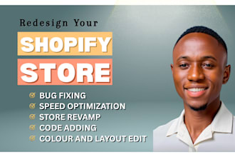 edit shopify fix shopify website speed optimization shopify store redesign