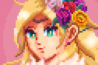 create pixel art portraits