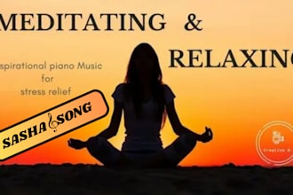 sing your meditation ambient yoga relaxing lullaby music as your female vocalist
