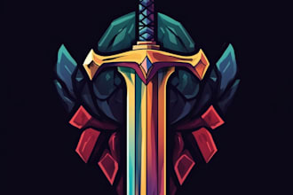 design medieval, fantasy, rpg gaming logo